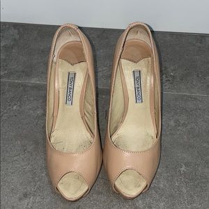 Tony Bianco Peep Toe Heels Nude | Poshmark
